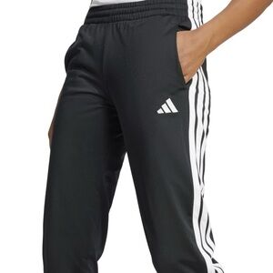 Adidas Black Joggers with White Accents